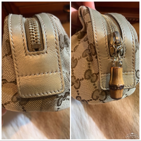 ❌SOLD❌💙AUTH GUCCI COSMETIC POUCH EUC 💙 - Picture 6 of 12